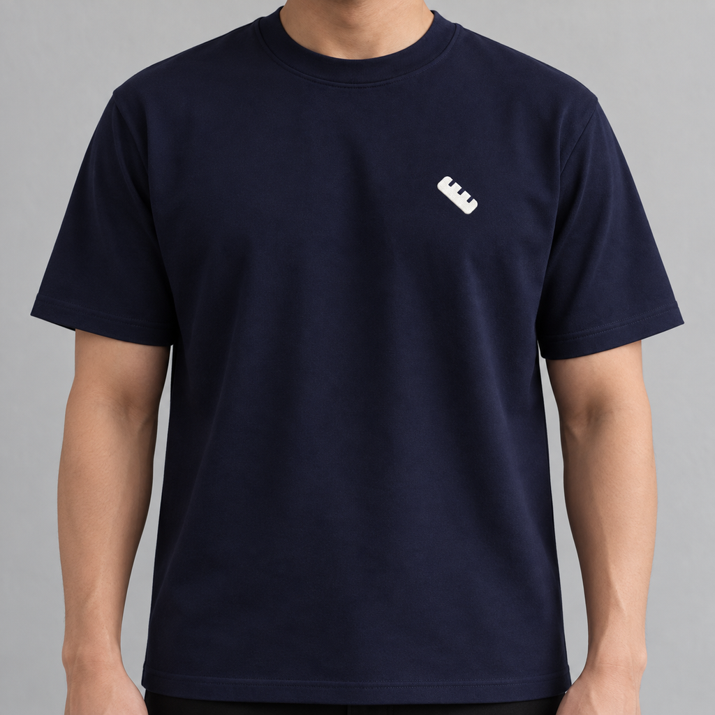 Architect Ruler Tee in navy