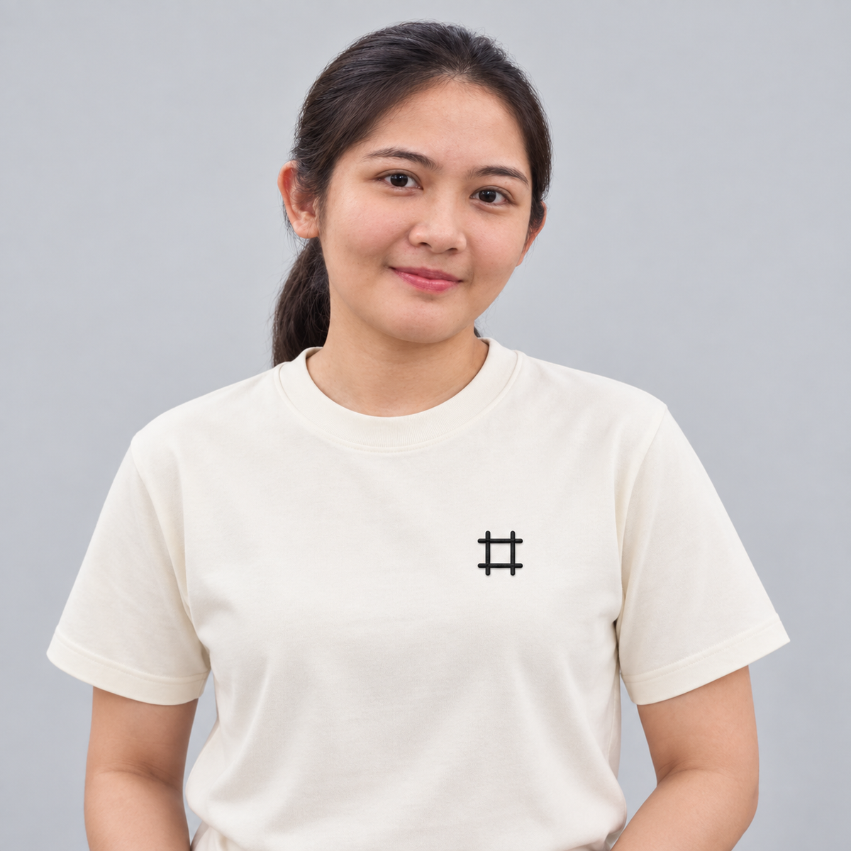 Artist Canvas Tee in cream