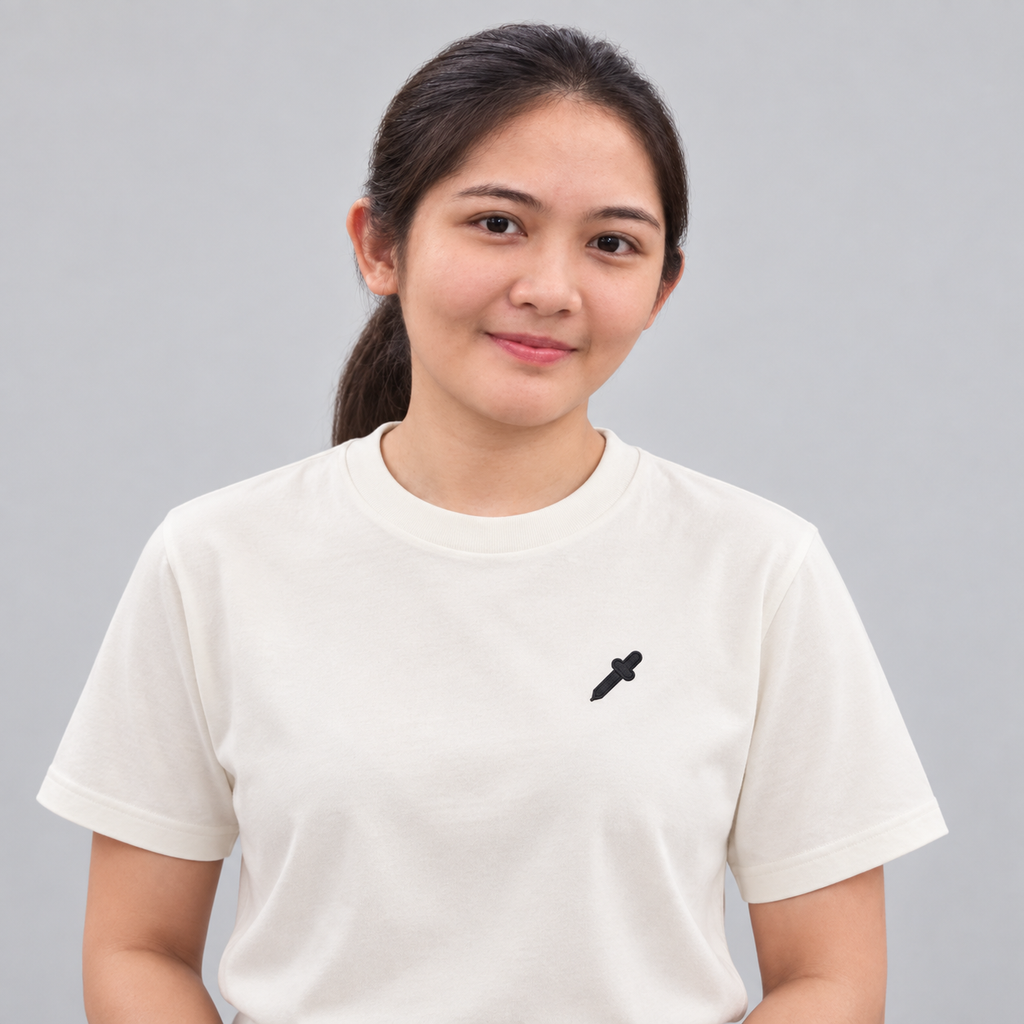 Artist Paint Tube Tee in cream