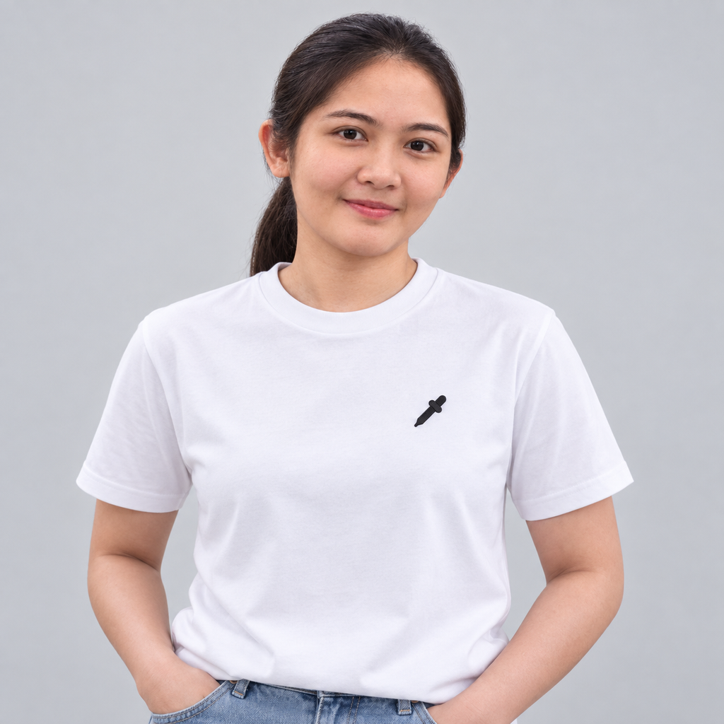 Artist Paint Tube Tee in white