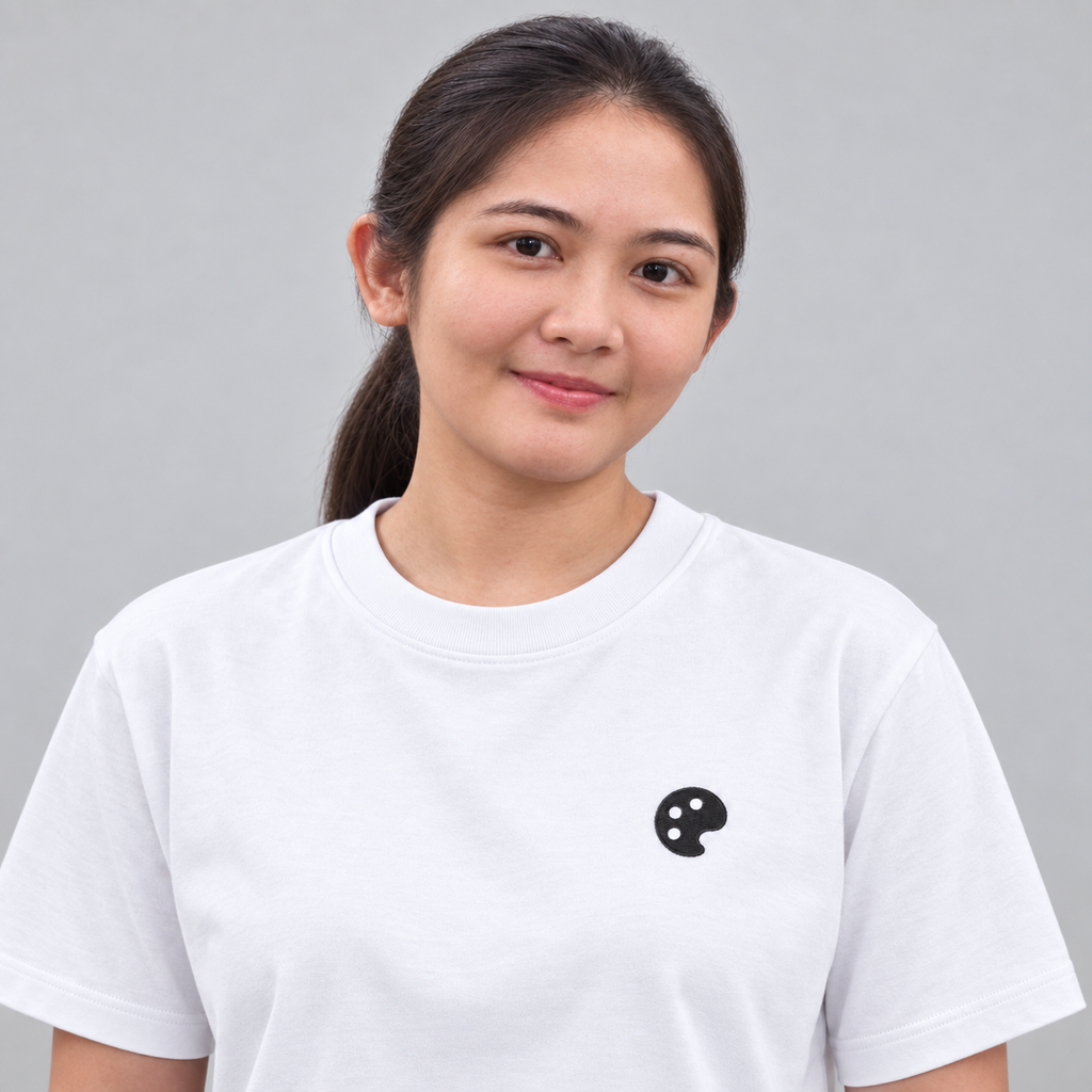 Artist Palette Tee in white