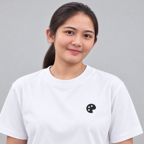 Artist Palette Tee in white