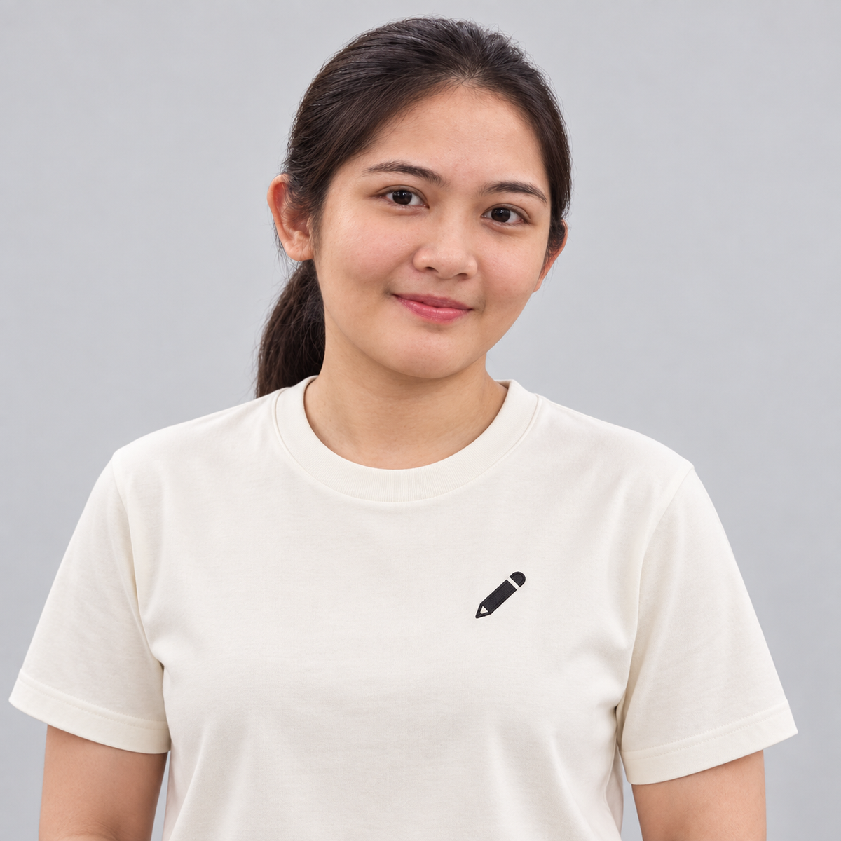 Artist Pencil Tee in cream
