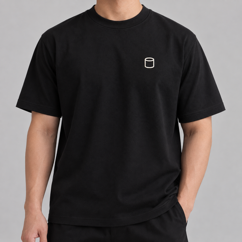 Baker Rolling Pin Tee in black