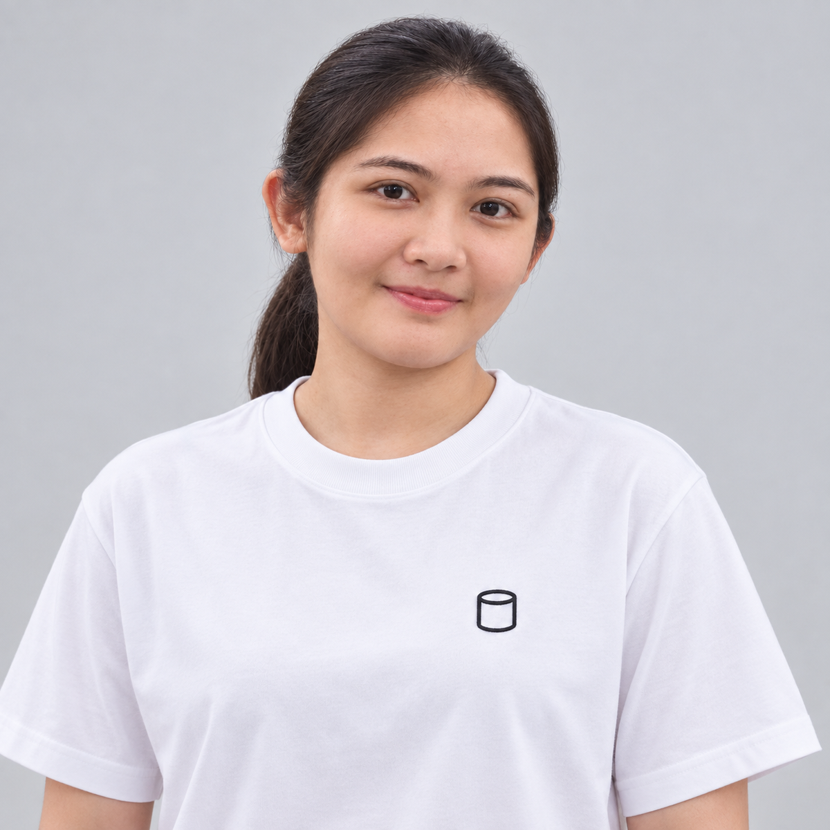 Baker Rolling Pin Tee in white