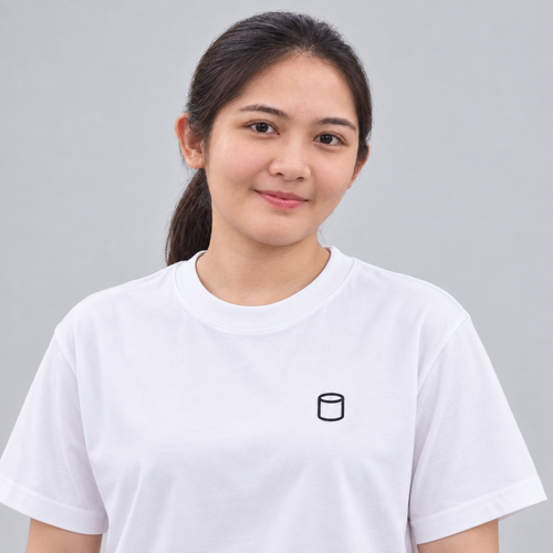 Baker Rolling Pin Tee in white