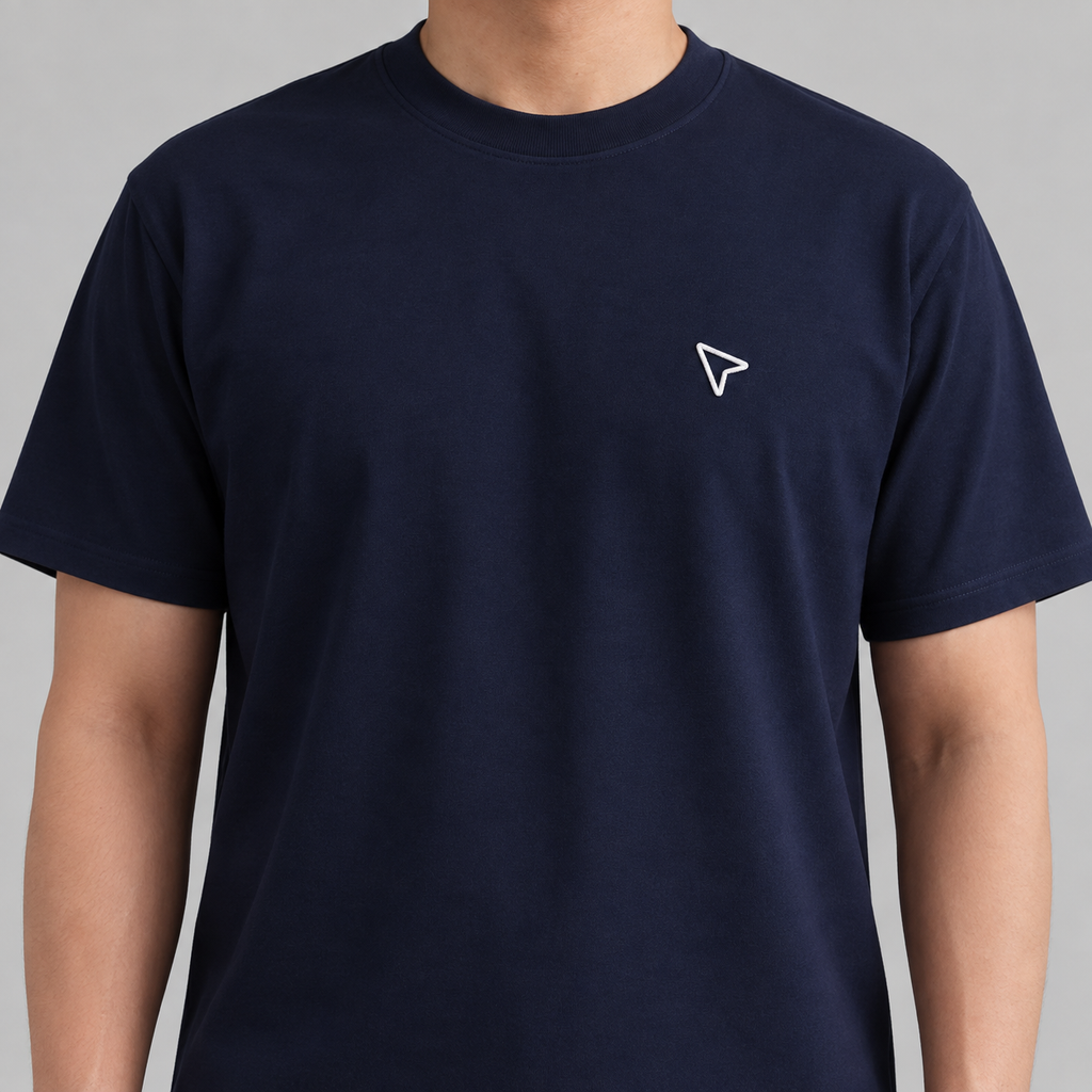 Designer Cursor Tee in navy