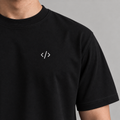 Developer Code Tee in black